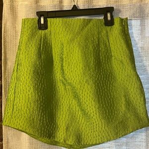 Zara Green Mini Skirt